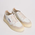 Sneakers donna medalist low in suede e bianca AULW LS33 AUTRY 