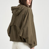 Giubbotto donna in tessuto tecnico verde oliva GI000356D 127017730 HERNO 