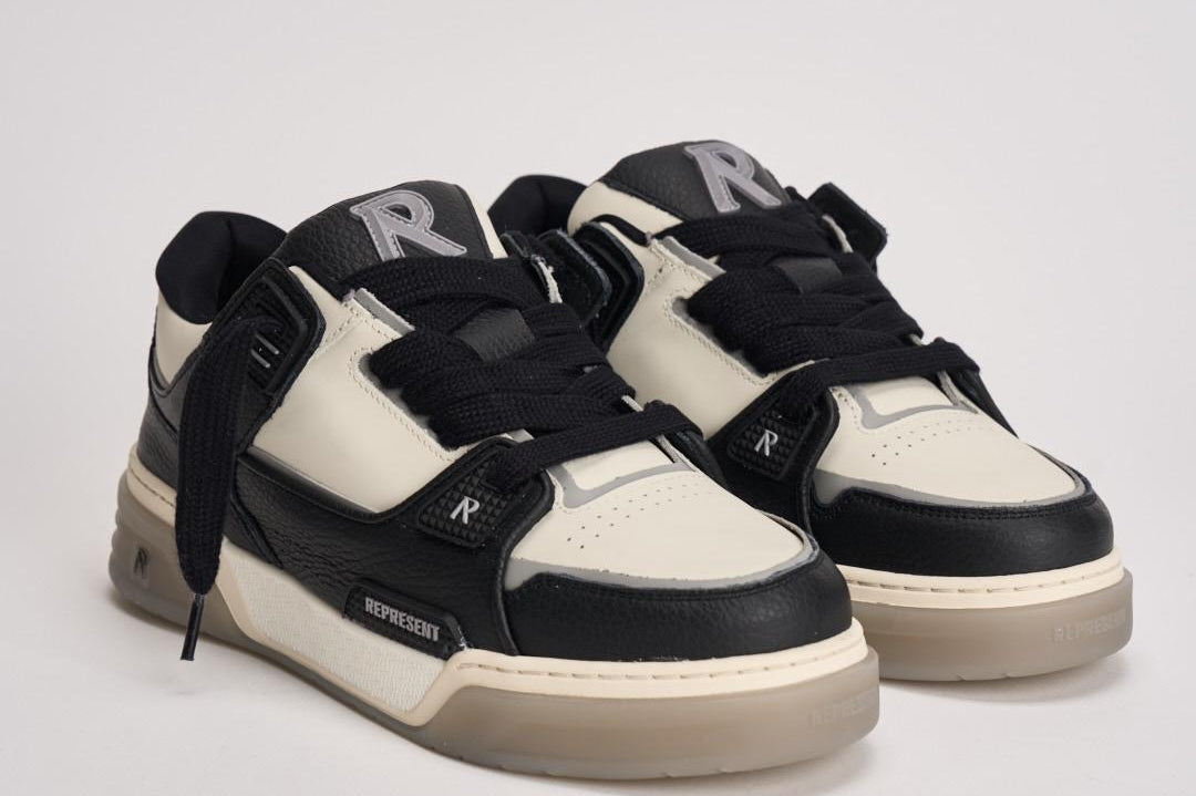 Sneakers uomo Studio bianca e nera 9754 037BLACKVINTAGEWHITE REPRESENT 