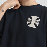 T-shirt uomo girocollo nera TT07012 VINTAGEBLACK0027 RHUDE 