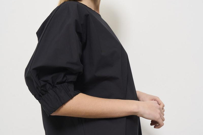 Blusa donna girocollo nera F5SK15 Y69 LIVIANA CONTI 