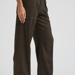 Pantalone donna Lisetta gessato marrone PA0569FA C3F01I50DZ ISABEL MARANT 