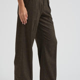 Pantalone donna Lisetta gessato marrone PA0569FA C3F01I50DZ ISABEL MARANT 