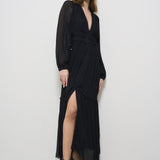 Abito donna lungo nero Amara RO0668FA C1J07E01BK MARANT ETOILE 