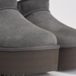 Stivale donna platform Ultra mini grigio 1135092 CHARCOLE UGG 