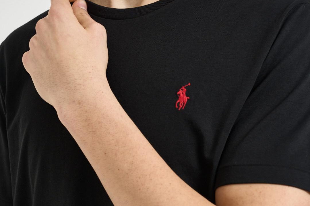 T-shirt uomo girocollo nera 710680785 001 RALPH LAUREN 