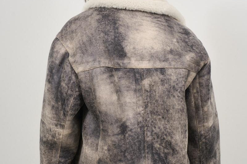 Giubbotto donna in ecomontone grigio vintage LOUISA 66325-9073GREY STAND STUDIO 