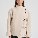 Cappotto donna Hanis corto panna MA0267FB B1D03I23EC ISABEL MARANT 