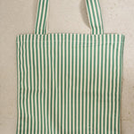 Borsa tote donna a righe verde ES.BAG 01462H MC2 SAINT BARTH 