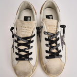 Sneakers donna Super star bianca e strass GWF00102 F00535882532 GOLDEN GOOSE 