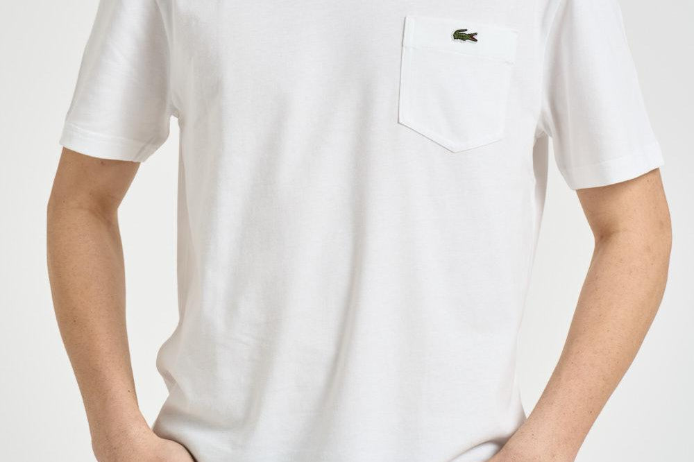 T-shirt uomo girocollo bianca TH2827 001 LACOSTE 