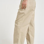 Pantalone donna beige a vita alta PA0634FA D1G04E90BE MARANT ETOILE 