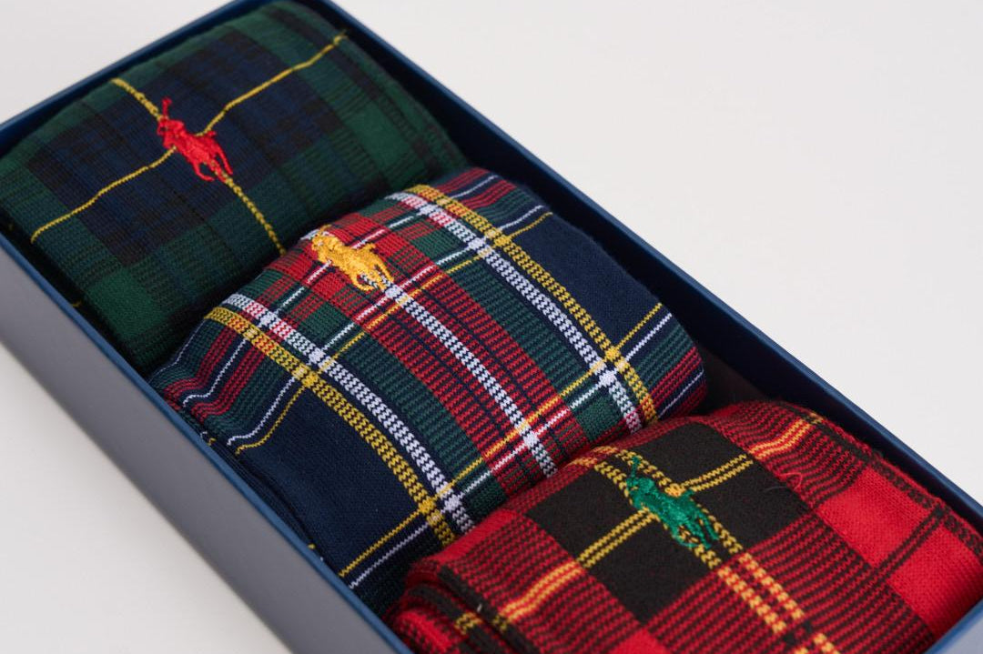 Set 3 calze fantasia natalizia 449P04716 001 RALPH LAUREN 