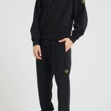 Felpa uomo con cappuccio nera 6100023 S0A20V0029 STONE ISLAND 