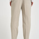 Pantalone uomo doppia pinces beige BELLOD 30001623 BRIGLIA 