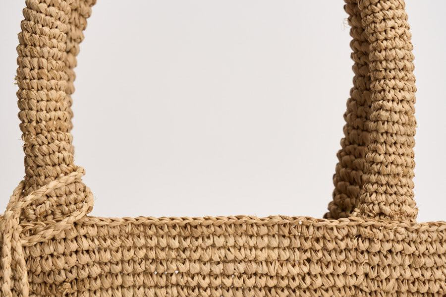 Borsa donna Colette in rafia naturale beige COLETTERAFFIA 00222L MC2 SAINT BARTH 