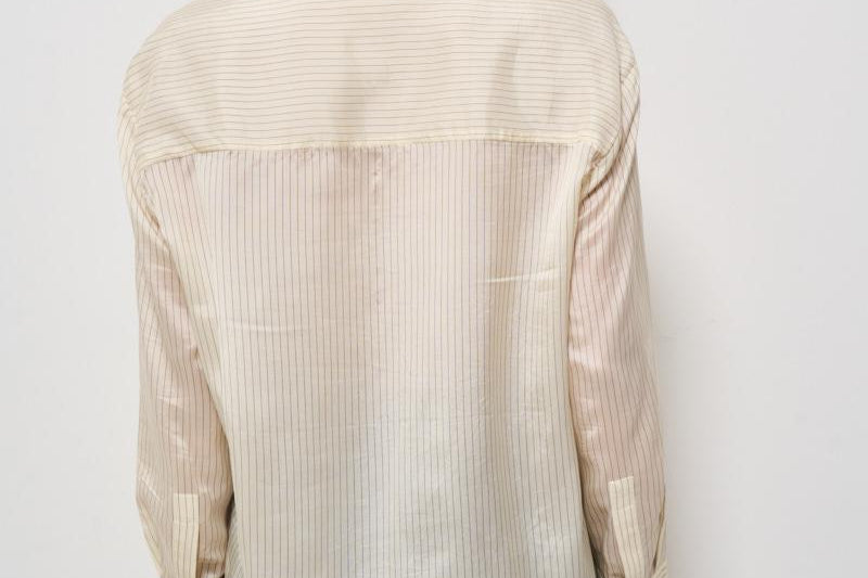 Camicia donna Bridget gessata panna 11033 MTL55 ANINE BING 