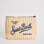 Pochette donna Aline in cotone a righe gialla ALINECOTTON 03166L MC2 SAINT BARTH 