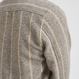 Camicia uomo gessata grigia in lana 1000558 320 LES DEUX 