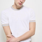 T-shirt uomo girocollo bianca 57135 20671002 GRAN SASSO 