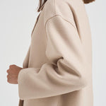 Cappotto donna doppiopetto panna AC1487 MLK120 HARRIS WHARF LONDON 