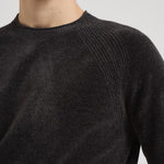 Maglia uomo girocollo in ciniglia grigio antracite W25132 11 RRD 