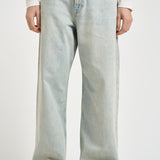 Jeans uomo wide leg in denim chiaro M26100008 PALECLOUD SAMSØE SAMSØE 