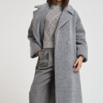Cappotto donna teddy grigio chiaro CA000583D 9420 HERNO 