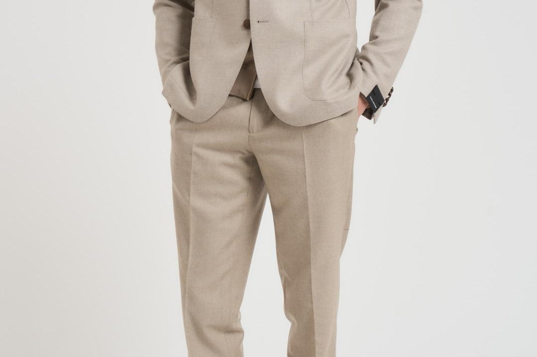 Giacca uomo monopetto in lana beige 1SMC22K C90041A1128 TAGLIATORE 