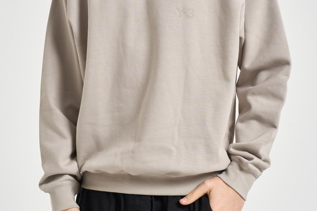 Felpa uomo girocollo grigio chiaro KS5450 LBROWN Y-3 