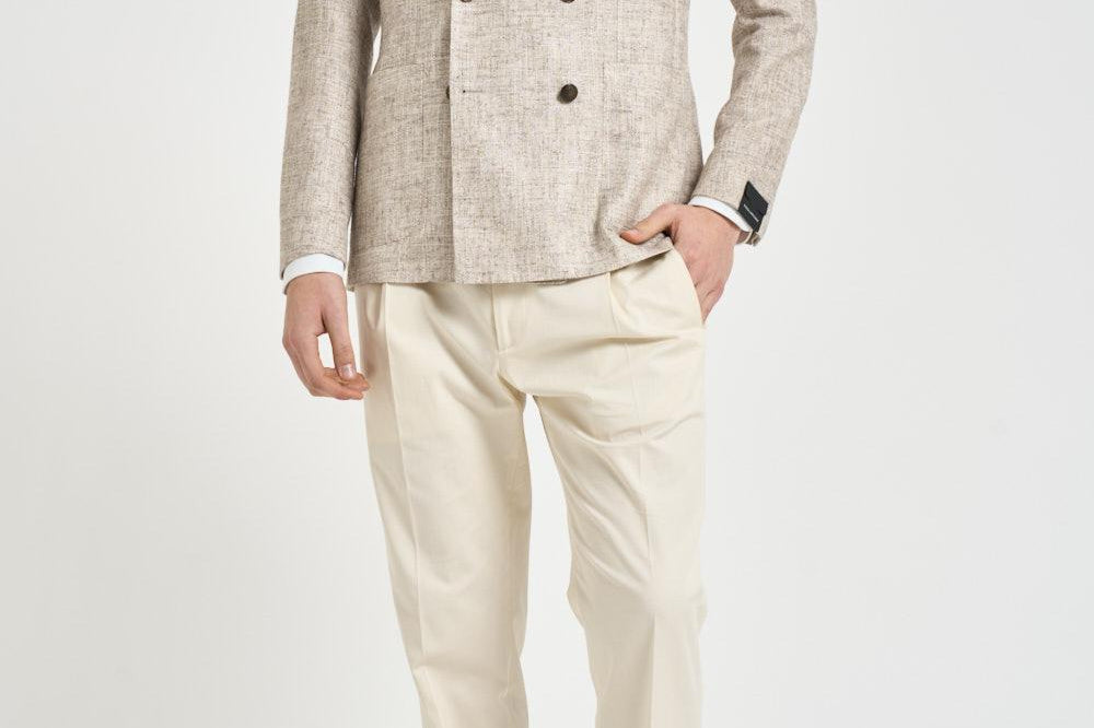 Giacca uomo doppiopetto tortora 1SMC20K H70020T1018 TAGLIATORE 