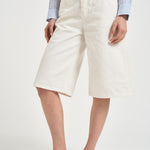 Bermuda donna in denim bianco NEWBECKYBULL44 OFFWHITE HAIKURE 