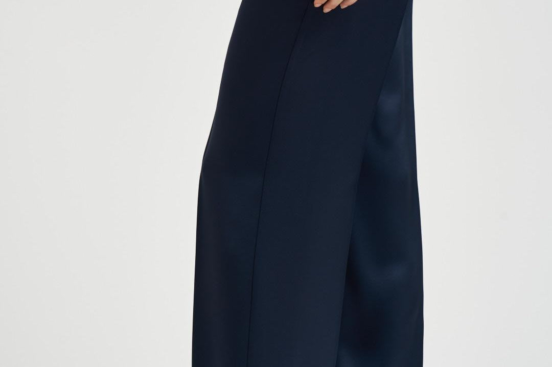 Pantalone donna Jared blu navy F6SS80 N08 LIVIANA CONTI 