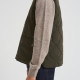 Gilet uomo trapuntato Lowerdale verde oliva MGI0298 OL91 BARBOUR 