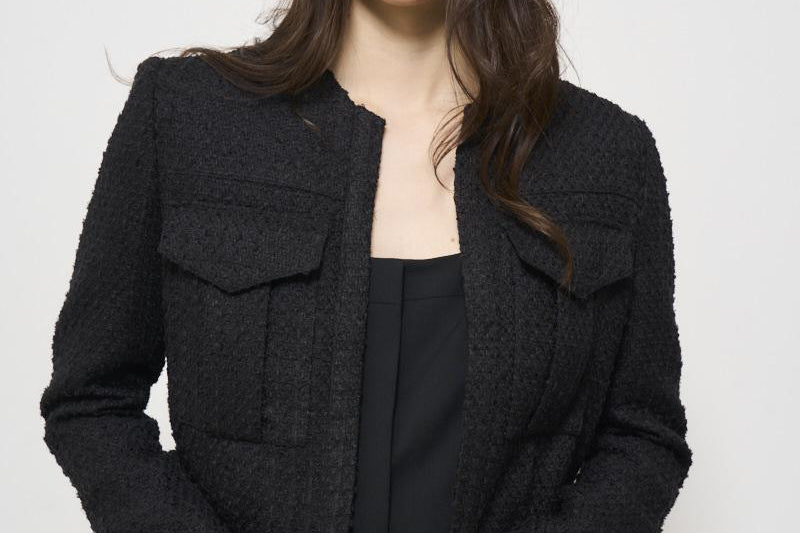 Giacca donna cropped nera SINAME BLACK IRO 