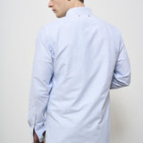 Camicia uomo Oxford celeste GMP00246 P00054880197 GOLDEN GOOSE 