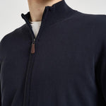 Maglia uomo fullzip blu notte M040224 151 ACCADEMIE TESSILI 