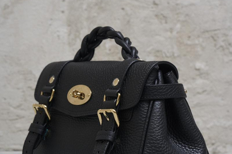 Borsa donna in pelle nera "Alexa" RL6595 736A100 MULBERRY 