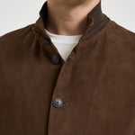 Giubbotto uomo in suede marrone RIVERSIDE SUEDE126 THE JACK LEATHERS 
