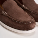 Mocassino uomo in suede marrone 803P09766 001 RALPH LAUREN 