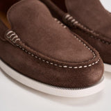 Mocassino uomo in suede marrone 803P09766 001 RALPH LAUREN 