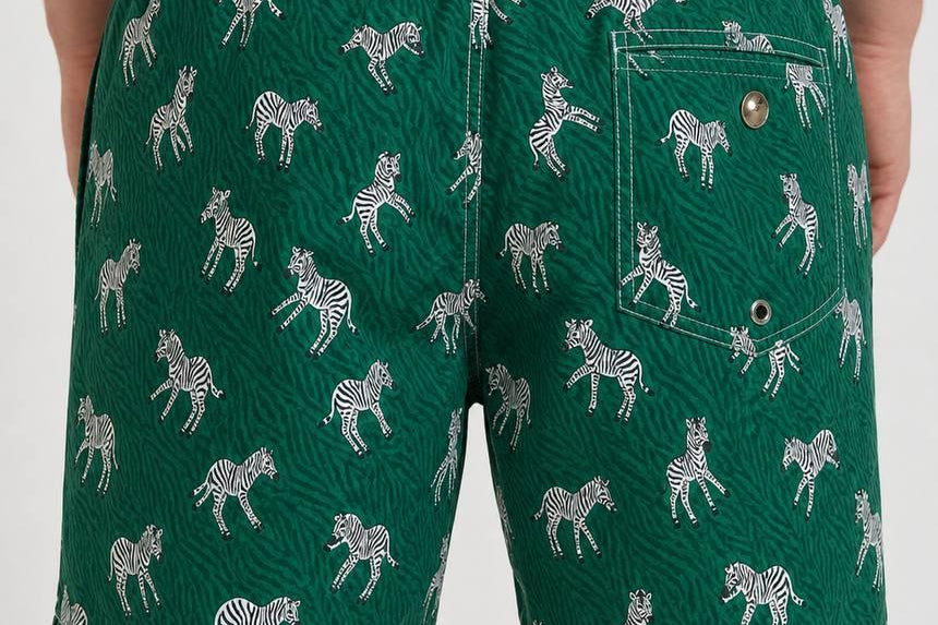 Costume uomo Zebra verde ZEBRAMANIA 51 MC2 SAINT BARTH 