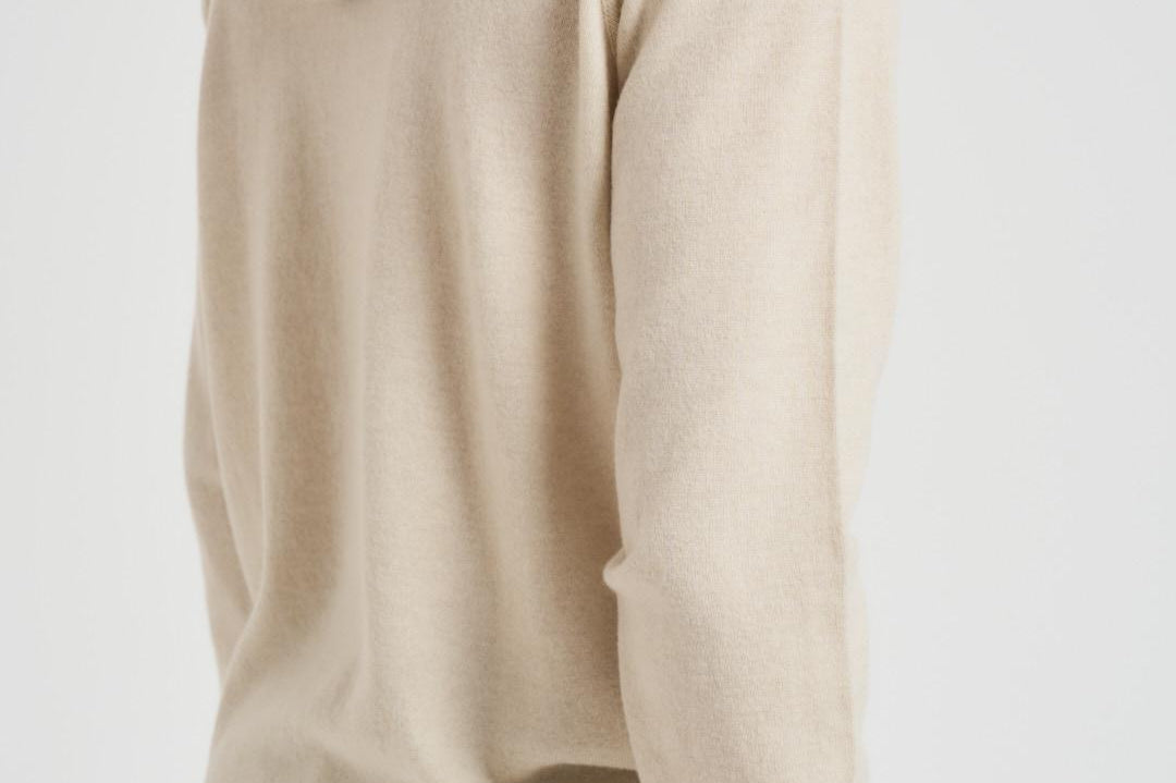 Felpa uomo in maglia panna H01ML2A WC12R030 FILIPPO DE LAURENTIS 