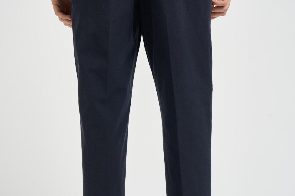 Pantalone uomo doppia pinces blu BELLOD 300519511 BRIGLIA 