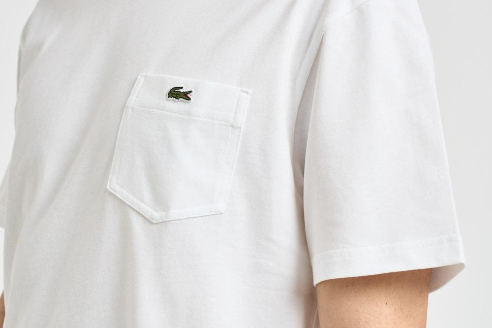 T-shirt uomo girocollo bianca TH2827 001 LACOSTE 