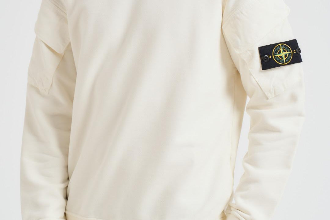 Felpa girocollo uomo avorio 6100008 S0A20V0093 STONE ISLAND 