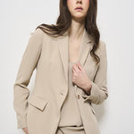 Blazer donna monopetto sabbia D420220 PANTY25003 P.a.r.o.s.h. 