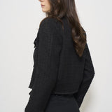 Giacca donna cropped nera SINAME BLACK IRO 