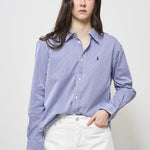 Camicia donna a righe celeste 211891419 001 RALPH LAUREN 