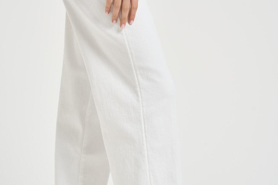 Jeans donna Strovepipe in denim bianco 7U4N0C14 U7SL8 7 for all Mankind 
